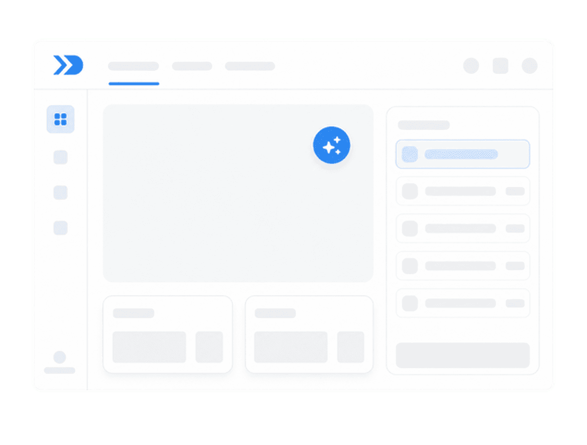 Minimal demo generator panel with cursor and Demoship blue action